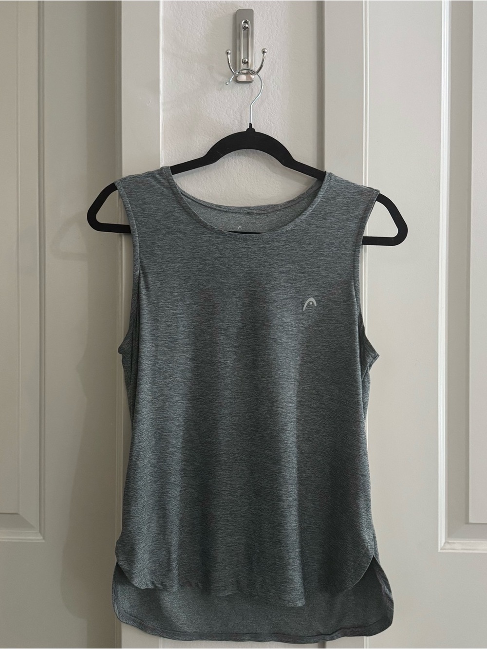 HEAD Women's Sleeveless Active Tank Top, Gray, Size Medium